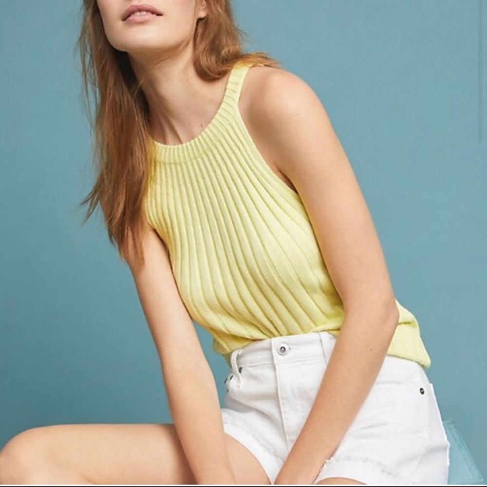 Anthropologie Zadkine knit halter top